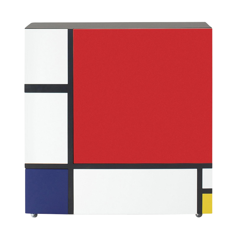 Cappellini - Homage to Mondrian Container 112cm - diverse/matt/BxHxT 112x116x40cm von Cappellini