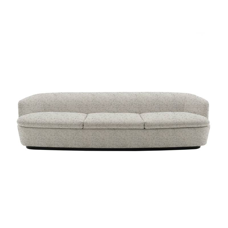 Cappellini - Orla 3-Sitzer Sofa - silber/Stoff Brecon 203C/BxHxT 238x59x89cm von Cappellini