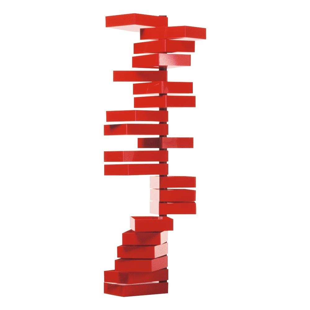 Cappellini - Revolving Cabinet Schubladenkommode - rot/glänzend/LxBxH 36x25x185cm/rotierende Schubladen von Cappellini