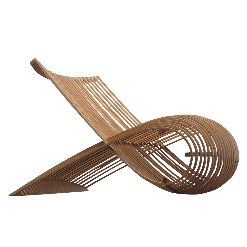 Cappellini - Wooden Chair Holzsessel - buche/gebogen/BxHxT 82x70x103cm von Cappellini