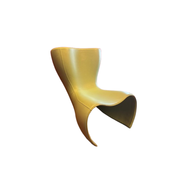 Felt 25 Sessel aus grünem Leder von Marc Newson, Cappellini von Cappellini