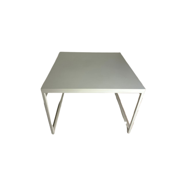 Quadratischer Fronzoni Tisch aus weiß lackiertem Holz, Cappellini von Cappellini