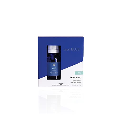 Capri Blue Diffusoröl Nachfüllung – Premium-Duftöl – Verwendung mit elektrischen oder Ultraschall-Diffusoren für Zuhause – langanhaltender Duft von zuckerhaltigem Zitrusduft (Volcano, 14,8 ml) von Capri Blue