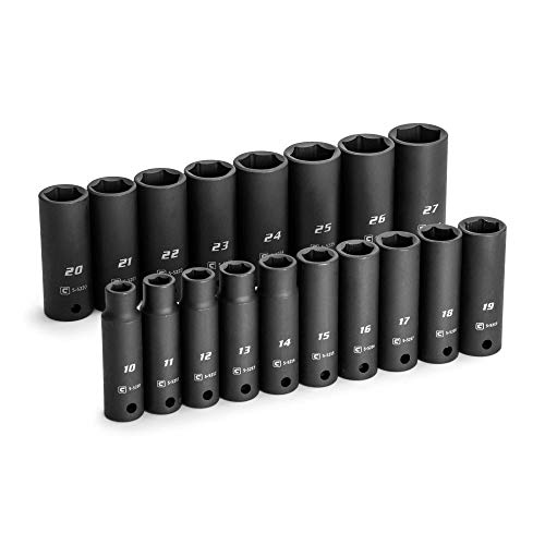 Capri Tools 1/2 in. Drive Deep Impact Socket Set, 10 to 27 mm, Metric, 18-Piece Capri Tools 1/2 in. Drive Deep Impact Socket Set, 10 to 27 mm, Metric, 18-Piece von Capri Tools