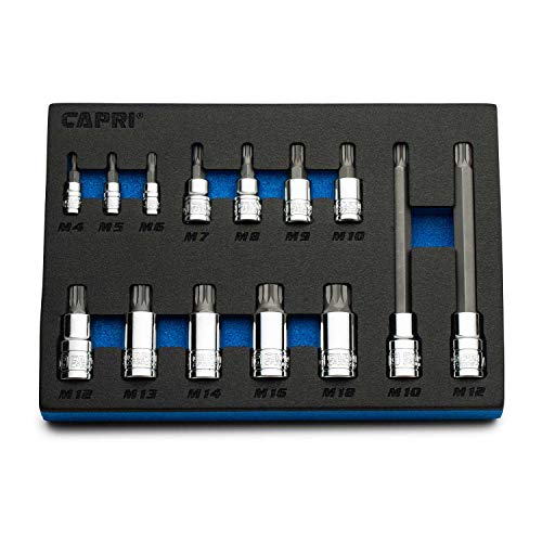 Capri Tools XZN Triple Square Bit Steckschlüsselsatz 14-teilig (XZN Bit Set/Master) von Capri Tools