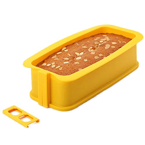 Silikon Springform Kuchenform Antihaft-käsekuchenform Mit Abnehmbarem Ring Und Glasboden, Rechteckig, Auslaufsicher, 100% Lebensmittelecht, Bpa-frei von CapriTech