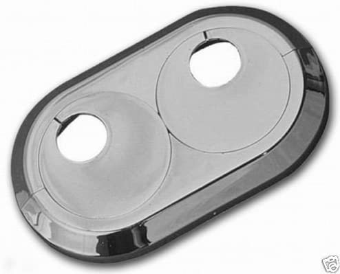 5 Stück: Heizungsrosetten, Heizungsmanschetten, Heizrohrmanschetten, Heizrohrrosetten, Doppelrosetten-verchromt 8 Größen wählbar: 12-28 mm (18 mm) von Capricorn