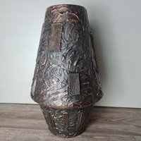 60Er Walter Gerhards Wg Kera Modern Kupfer Bronze Keramik West German Fat Lava Pottery Vase Wgp von CapricornVintageCom