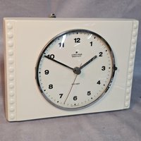 Junghans Ato-Mat Keramik Wanduhr Space Age Aus Den 70Er Jahren Op Art von CapricornVintageCom