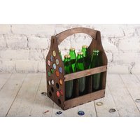Geschenke Für Ihn Flaschenträger 6Er Pack/Bierflaschenbox Bierkiste 6 Bierliebhaber Öko Valentinstag Geschenkefür Mann von CapsBoardStore