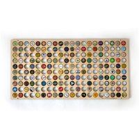 Personalisierter Bierdeckelhalter Holz Wand Display, Bar Dekor von CapsBoardStore