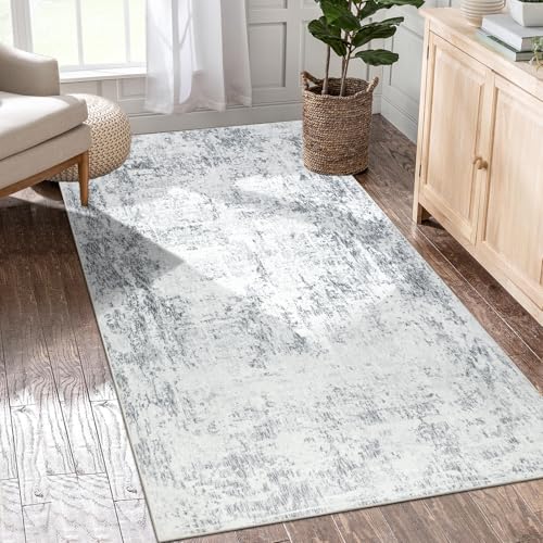 Capslpad Grau Abstrakt Teppich Wohnzimmer 80x150cm rutschfest Kurzflor Kunstwolle Schlafzimmer Teppich Waschbar Minimalistisch Bettvorleger Teppiche für Wohnzimmer Schlafzimmer Büro Bereich Dekor Capslpad Grau Abstrakt Teppich Wohnzimmer 80x150cm rutschfest Kurzflor Kunstwolle Schlafzimmer Teppich Waschbar Minimalistisch Bettvorleger Teppiche für Wohnzimmer Schlafzimmer Büro Bereich Dekor von Capslpad