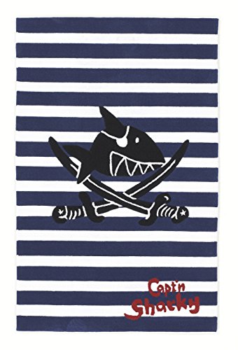 Capt´n Sharky Kinderteppich, Blau von Capt'n Sharky