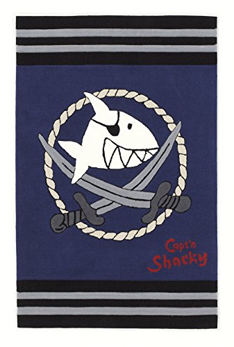 Capt'n Sharky Kinderteppich, Blau von Capt'n Sharky