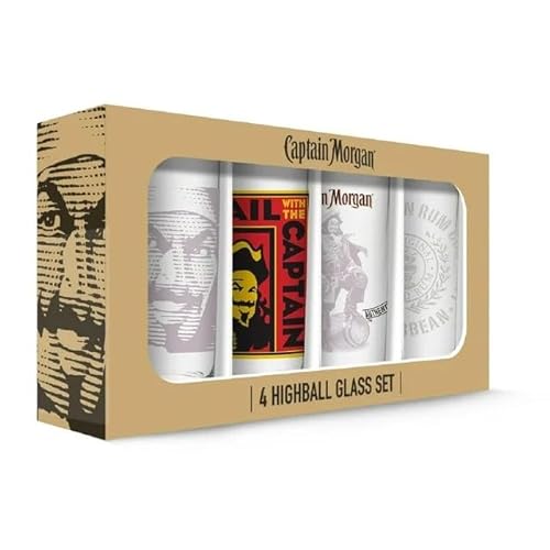 Captain Morgan 4-teiliges Longdrinkglas-Set von Captain Morgan