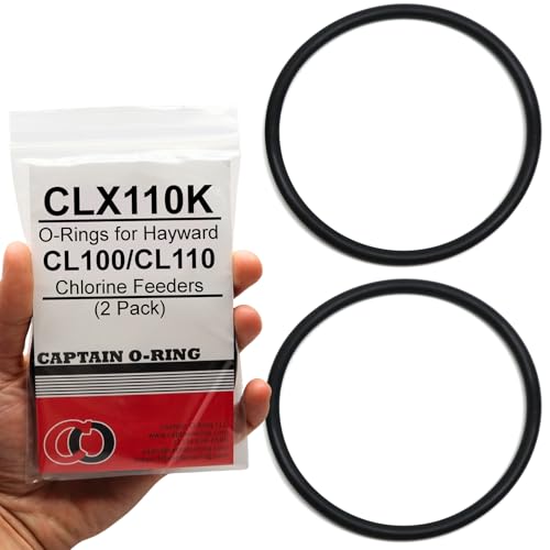 Captain O-Ring Ersatz CLX110K O-Ringe für Hayward CL100 CL110 Chlorzufuhrdeckel (2 Stück) von Captain O-Ring
