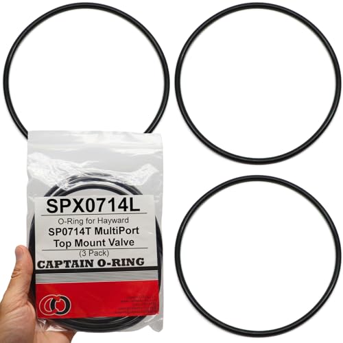 Captain O-Ring Ersatz-O-Ringe SPX0714L für Hayward SP0714T Vari-Flo Multiport-Ventil und Sandfiltersysteme (3 Stück) von Captain O-Ring