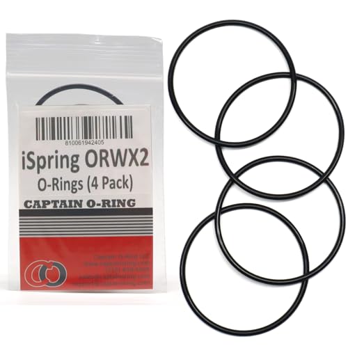 Captain O-Ring Ersatz ORWX2 O-Ringe für iSpring WSP WSPSL Serie Spin Down Sediment Wasserfilter (4 Stück) von Captain O-Ring