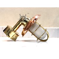 Antik Stil Neue Schwanenhals 90 Grad Durchlass Wand Licht Extra Kupfer Schatten Kreuzungsdose - Lot Von 2, Weihnachten Sale von CaptainCorys