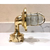 Weihnachten Rabatt, Maritime Antike Replik Neue Messing Wandlampe Schwanlampe Mit Extra Abzweigdose - Lot Von 10 von CaptainCorys