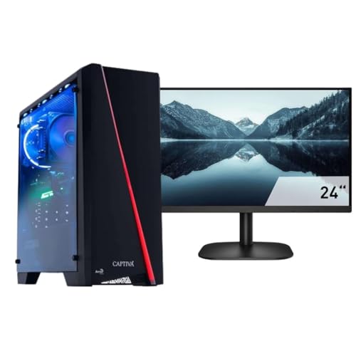 Captiva PC Advanced Gaming I75-555 TFT AOC Bundle I Intel Core i5 10400F I Mainboard H410M I 16GB DDR4 RAM I GeForce RTX 3060 12GB I 500GB M.2 SSD I ohne Betriebssystem von Captiva