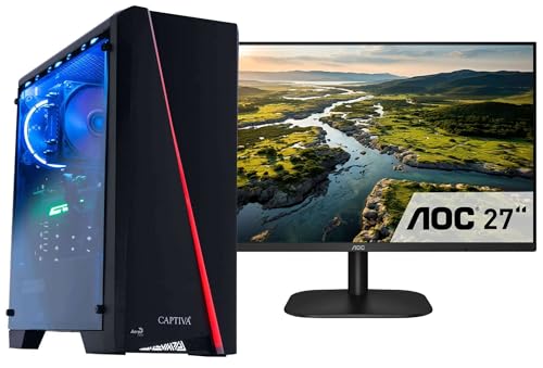 Captiva PC Advanced Gaming I75-561 TFT AOC Bundle I Intel Corei5 10400F I Mainboard H410M I 16GB DDR4 RAM I GeForce RTX 3060 12GB I 500GB M.2 SSD I Windows 11 Home Captiva PC Advanced Gaming I75-561 TFT AOC Bundle I Intel Corei5 10400F I Mainboard H410M I 16GB DDR4 RAM I GeForce RTX 3060 12GB I 500GB M.2 SSD I Windows 11 Home von Captiva