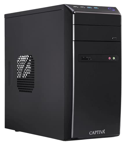 Captiva PC Power Starter I58-866 I Intel Core i3 10100 I Mainboard H410M I 8GB DDR4 RAM I Intel UHD Graphics I 250GB M.2 SSD I ohne Windows I Office Personal Computer I WLAN I USB HDMI von Captiva