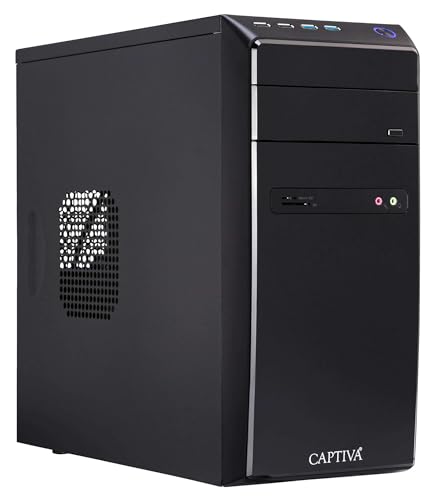 Captiva PC Power Starter I71-189 I Intel i5 12400 I Mainboard H610M I 16GB DDR4 RAM I Intel UHD Graphics I 500GB M.2 SSD I ohne Windows I Office Personal Computer Business Tower I WLAN I USB von Captiva