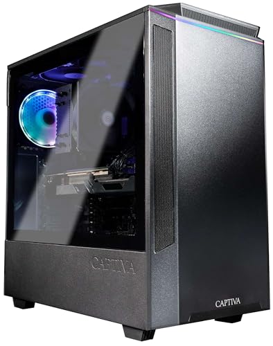 Captiva PC Power Starter R74-992 I AMD R5 5600G I Mainboard A520M I 16GB DDR4 RAM I Radeon Graphics I 500GB M.2 SSD I ohne Windows I Office Personal Computer Business Tower I WLAN I USB von Captiva