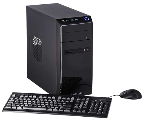 Captiva PC Power Starter I66-508 I Intel Core i3 10100 I Mainboard H410M I 8GB DDR4 RAM I Intel UHD Graphics I 250GB M.2 SSD I Windows 11 Home I Office Personal Computer I WLAN I USB HDMI von Captiva