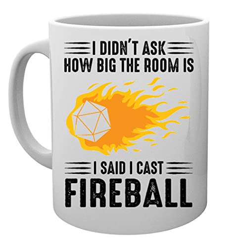 I Cast Fireball Wizard Sorcerer Dm Gift Ttrpg Mug Cup von Capzy