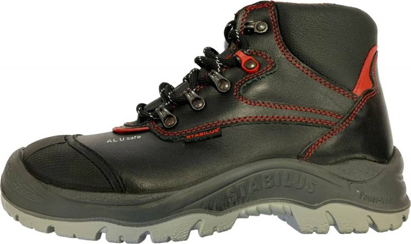Stabilus Sicherheitsstiefel Louis S3 schwarz-rot von Car-Mel-Shoes