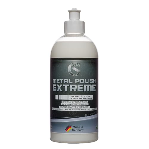 Car Sense Metall Polish Extreme [1000ml] - Hochglanz-Veredelungsmasse für Chrom, Edelstahl, Aluminium und mehr - Entfernt Rost, Oxidation und Korrosion von Car Sense