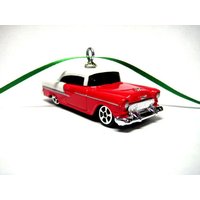 1955 55 Chevy Chevrolet Bel Air Auto Weihnachtsbaumschmuck Oder Schlüsselbund Sie Wählen Lanyard von CarOrnamentsForYou