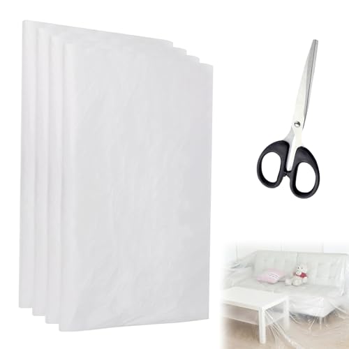 Abdeckfolie Maler – 4er Set 4×5m Malerfolie aus Reißfestem PE, Inklusive Schere, Transparente Abdeckfolie zum Schutz bei Renovierung, Malerarbeiten, Umzug & Möbelabdeckung, Wiederverwendbar Abdeckfolie Maler – 4er Set 4×5m Malerfolie aus Reißfestem PE, Inklusive Schere, Transparente Abdeckfolie zum Schutz bei Renovierung, Malerarbeiten, Umzug & Möbelabdeckung, Wiederverwendbar von CarPlusStudio