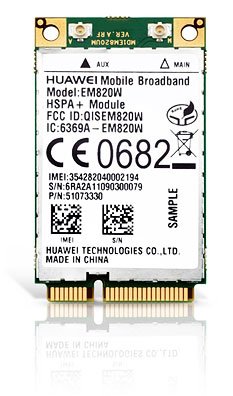 HSPA/UMTS/Edge Mini-PCIe Modem + GPS (Huawei EM820W) von CarTFT.com