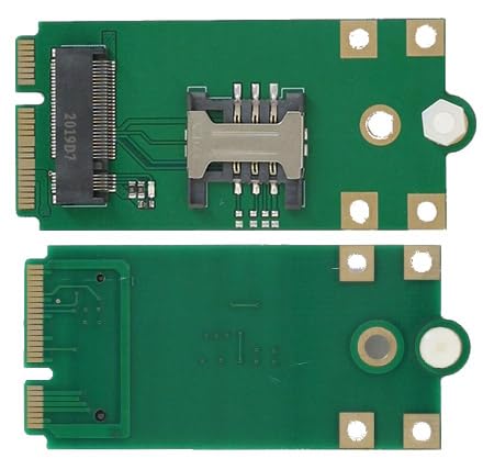 NGFF (M.2) WWAN/LTE/3G/4G zu Mini-PCIe Adapter (mit SIM-Slot) von CarTFT.com