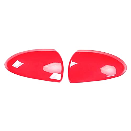 Für Smart Fortwo 451 2008-2014, Rotes Auto Rückspiegel Abdeckung Spiegel Shell Zubehör von CarWorld