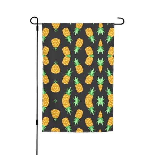 Ananas-Fahnen, 30,5 x 45,7 cm, doppelseitiger Druck, dekorative Flaggen für Außendekoration für alle Jahreszeiten von CarXs