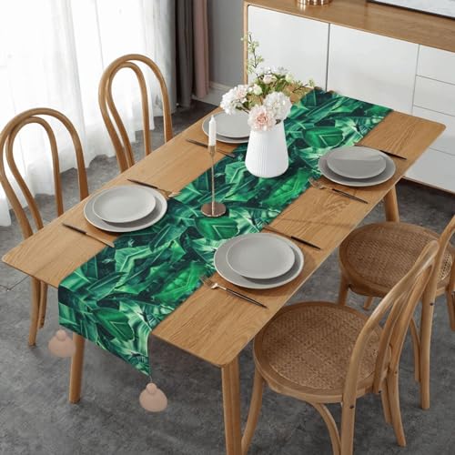 CarXs Exquisiter Tischläufer mit tropischem Bananenblatt – doppelseitig bedrucktes Design, verleiht jedem gedeckten Tisch Eleganz von CarXs