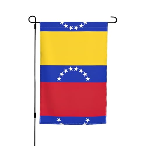 Flagge von Venezuela, Feiertags-Gartenflaggen, 30,5 x 45,7 cm, doppelseitiger Druck, dekorative Flaggen für Außendekoration für alle Jahreszeiten von CarXs