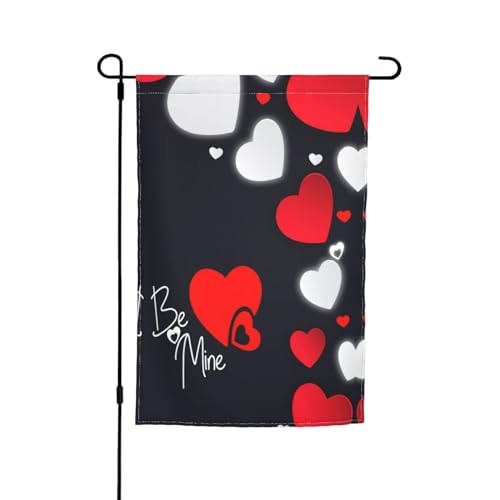 Gartenflaggen "Happy Valentine's Day", 30,5 x 45,7 cm, doppelseitiger Druck, dekorative Flaggen für Außendekoration für alle Jahreszeiten von CarXs
