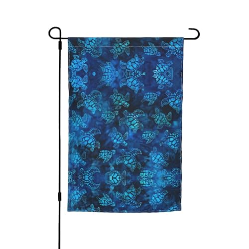 Sea Turtle-Blue Holiday Garden Flags 30,5 x 45,7 cm, doppelseitiger Druck, dekorative Flaggen für Außendekoration für alle Jahreszeiten von CarXs