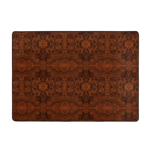 Teppich aus rotem Holz, 203 x 147 cm, bedruckter Teppich, weicher Flanellstoff, geeignet für verschiedene Umgebungen von CarXs