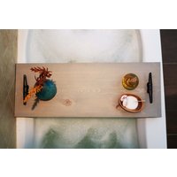 Badewannen Tablett - Grau Gebleicht, Bad Ablage, Home Decor von CaraConcept