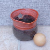 Eiertrenner Krug Rad Geworfen Steinzeug Handgemachte Keramik Stern Versandfertig von CaractacusPots