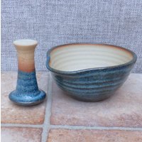 Stößel Und Mörser, Gewürz - Kräutermühle Steingut Handgemacht Keramik Handgemacht Versandfertig von CaractacusPots