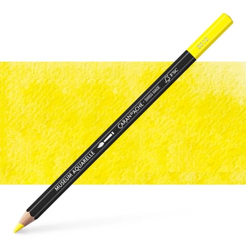 Caran d'Ache Museum Aquarelle Bleistift Museum Aquarelle Bleistift 3510.010/ NR 010 YELLOW/GELBOLIV-FSC (1 Stück/ (Pack of 1) von Caran d'Ache