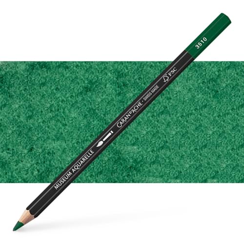 Caran d'Ache Museum Aquarelle Bleistift Museum Aquarelle Bleistift 3510.719/ NR 719 DARK PHTHAL GREEN/DUNKELGRUEN-FSC (1 Stück/ (Pack of 1) von Caran d'Ache