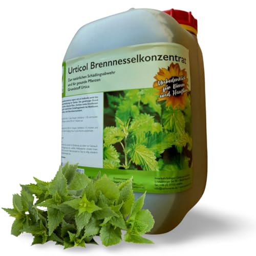 Carbo Verte Natürliche Brennnesseljauche, Brennnesselsud 5 Liter, Grundstoff Urtica, handgemacht, für vitale Pflanzen und zur Schädlingsabwehr, 100% natürlich von Carbo Verte